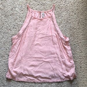 Pink halter top